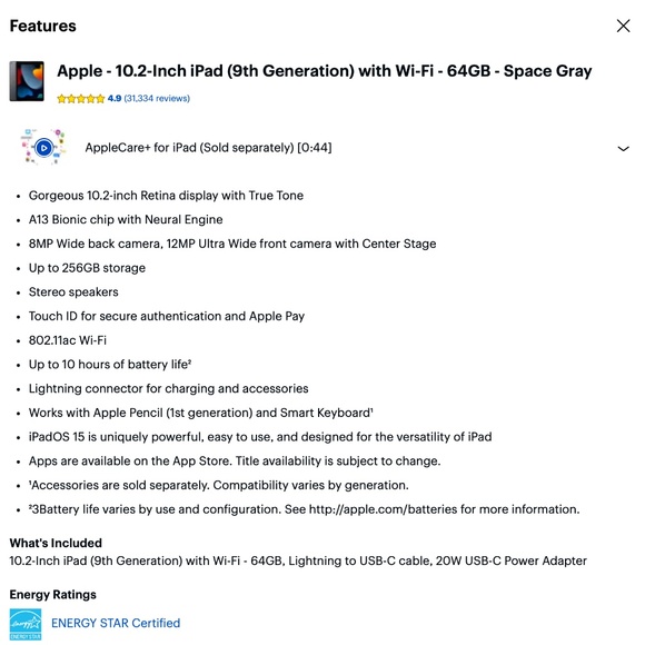 iPad 9th Gen (64GB, Wi-Fi). With stylus & Accessories. Excellent Condition! - Picture 14 of 16